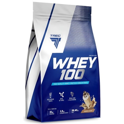 Białko Trec Whey 100  900g  Cookies Cream -  Ciasteczkowe