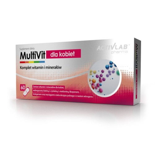 Witaminy i Minerały  Activlab MultiVit dla Kobiet  60 kaps.