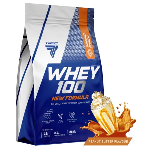 Białko Trec Whey  100 New Formula 700g Masło Orzechowe z Wanilią