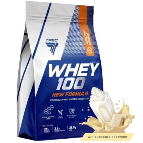 Białko Trec Whey  100 New Formula 700g Biała Czekolada