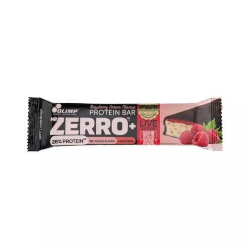Olimp Mr Zerro Protein Bar 50g Malina Baton Białkowy  Bez Cukru / WPC z Probiotykiem