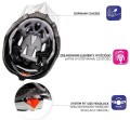 Kask Rowerowy Meteor MV29 Drizzle  L 58-61 cm Biało-Różowy