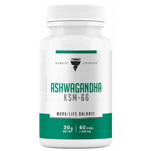 Ashwagandha KSM-66  Trec  60 kaps. Żeń-Szeń  Stres Pamięć