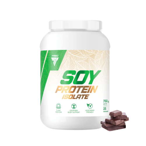 Trec Soy Protein Isolate 750g Czekolada Białko Sojowe WPI Wege