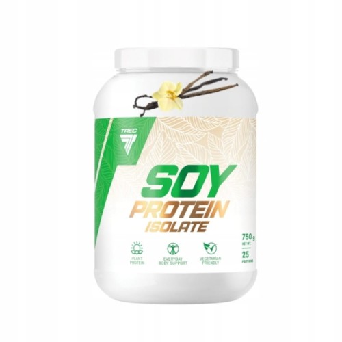 Trec Soy Protein Isolate 750g Wanilia  Białko Sojowe WPI Wege