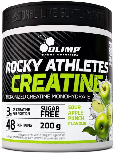Olimp Rocky Athletes Creatine 200g Sour Apple Punch Monohydrat Kreatyny