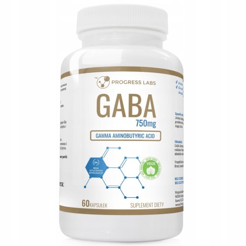 Gaba 750mg 60 kaps. Progress Labs