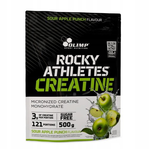 Olimp Creatine Rocky Athletes 500g bag Sour Apple Punch
