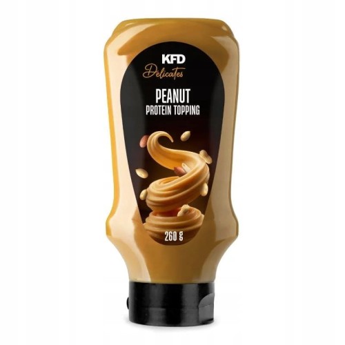 KFD Protein Topping Peanut 260g smak Arachidów Gęsty Aksamitny