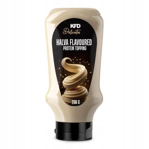 KFD Protein Topping Halva 260g smak Chałwy Gęsty, Aksamitny