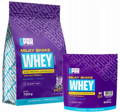 Zestaw Dwóch Białek Milky Shake Whey - 700g + 300g Jagoda z Czekoladą