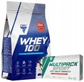 Białko Trec Whey 100 Wanilia 700g +Witaminy i Minerały Multipack Sport