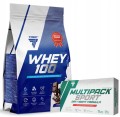 Białko Trec Whey 100 Czekolada 700g +Witaminy i Minerały Multipack Sport
