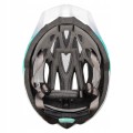 Kask Rowerowy Regulowany Szosowy z Daszkiem Meteor Ovlo M Biały/Miętowy