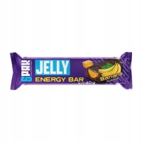 6PAK Jelly Energy Bar 40g Banana Baton z Galaretką w Czekoladzie