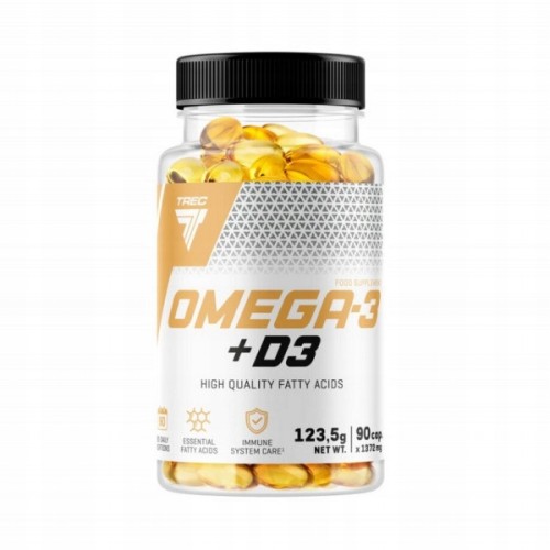 Trec Omega 3 + D3 90kap.