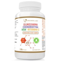 Glukozamina Chondroityna MSM Witamina C 120 kaps Progress Lab