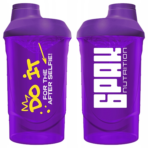 6PAK Shaker Do It For The After Selfie Purple 600ml Fioletowy z Sitkiem