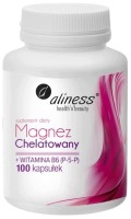 Aliness Magnez Chelatowany + Witamina B6 (P-5-P) 100 kaps.