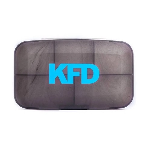 Pudełko na kapsułki KFD Pill Box / Pillbox niebieski nadruk