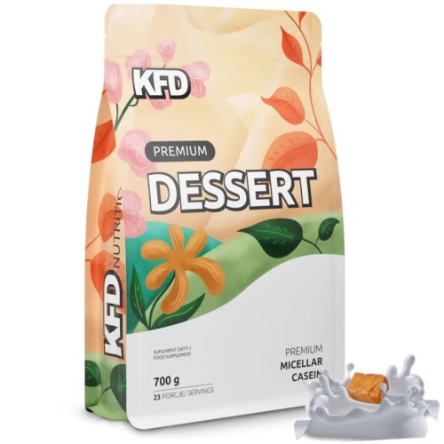 Białko KFD Premium Dessert  700g Karmelowo-Mleczne  Kazeina